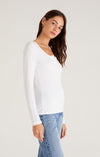 The Cait Rib Henley Top